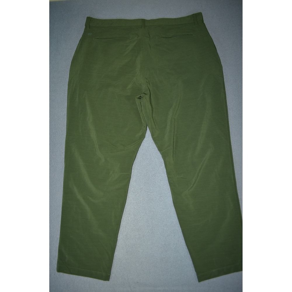 Fabletics Mens The Only Pants Olive Green Stretch Athletic Chino XL x 27" - Picture 8 of 12